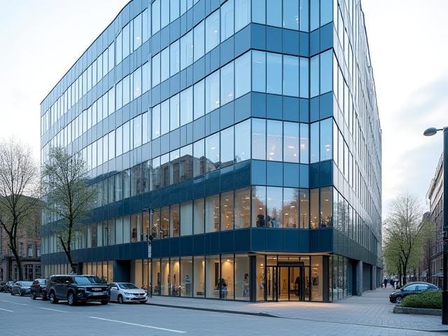 Fachada moderna de la oficina de A.M. WORKS LTD en Londres